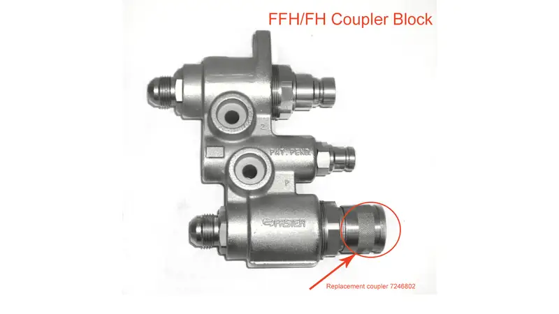 7246802 Female Flat Face Hydraulic Coupler